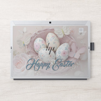 Gentle Easter Joy with Floral Motif HP Laptop Skin
