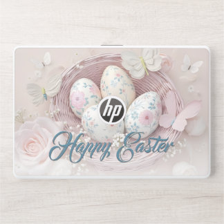Gentle Easter Joy with Floral Motif HP Laptop Skin