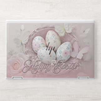 Gentle Easter Joy with Floral Motif HP Laptop Skin