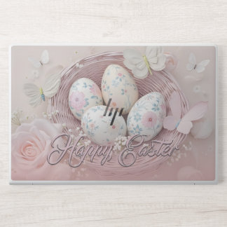 Gentle Easter Joy with Floral Motif HP Laptop Skin
