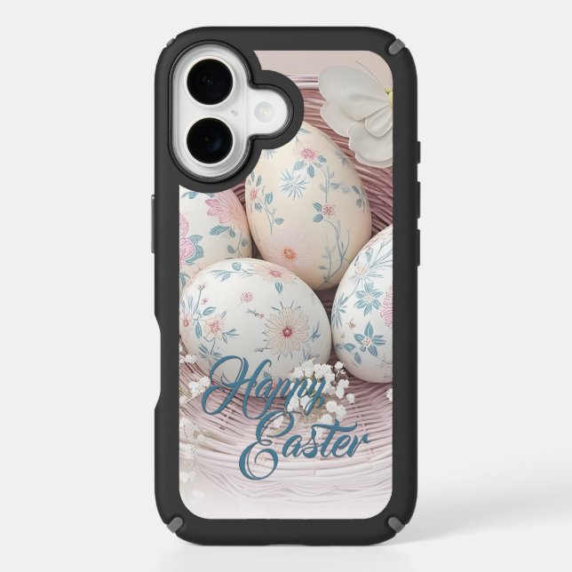 Gentle Easter Joy with Floral Motif Speck iPhone Case (Front)