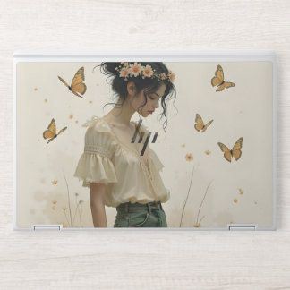 Gentle Elegance in a Butterfly Dance HP Laptop Skin