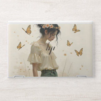 Gentle Elegance in a Butterfly Dance HP Laptop Skin