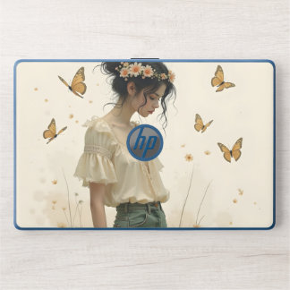 Gentle Elegance in a Butterfly Dance HP Laptop Skin