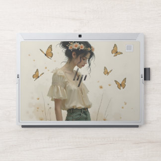 Gentle Elegance in a Butterfly Dance HP Laptop Skin