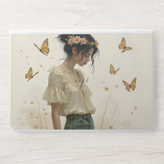 Gentle Elegance in a Butterfly Dance HP Laptop Skin