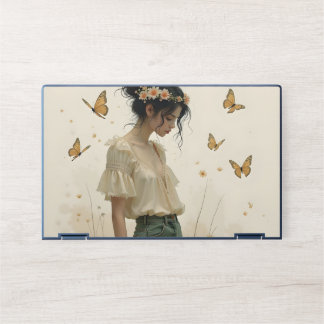 Gentle Elegance in a Butterfly Dance HP Laptop Skin