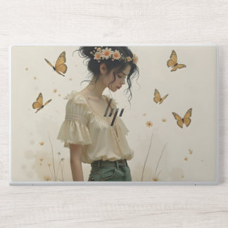 Gentle Elegance in a Butterfly Dance HP Laptop Skin