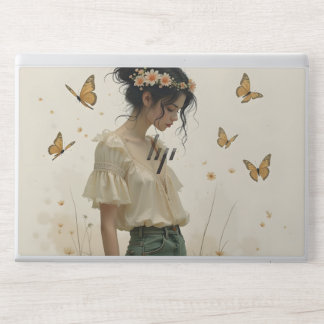 Gentle Elegance in a Butterfly Dance HP Laptop Skin