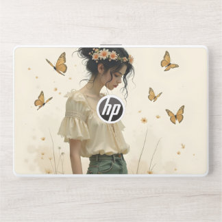 Gentle Elegance in a Butterfly Dance HP Laptop Skin
