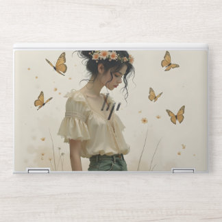 Gentle Elegance in a Butterfly Dance HP Laptop Skin