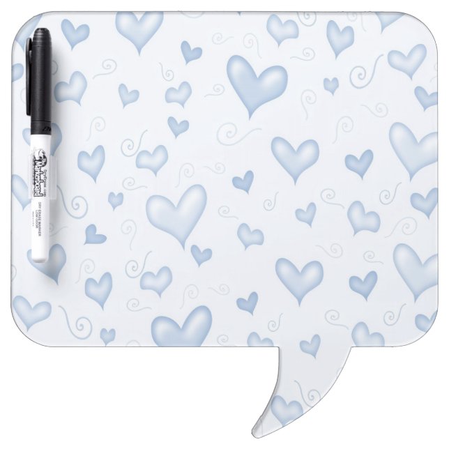 Gentle Elegant Hearts Dry Erase Board (Front)