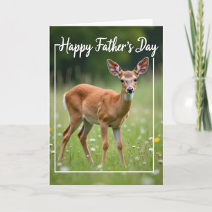 Gentle Fawn Fathers Day Card