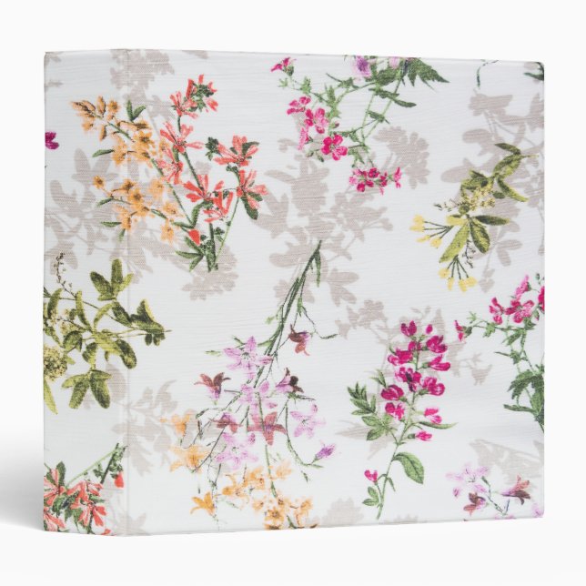 Gentle floral pattern binder (Front/Spine)