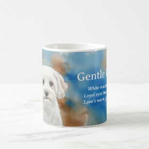 Gentle Friend Poodle Haiku mug