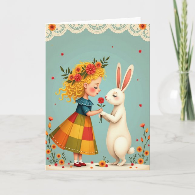 Gentle Friendship Flower Card (Front)