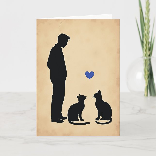 Gentle Gaze Fathers Day Art Card (Front)
