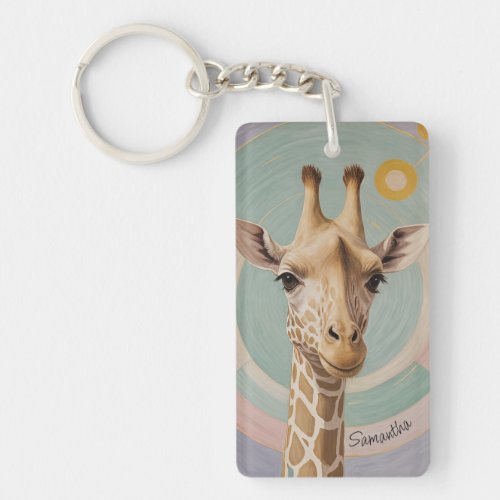 Gentle Giant Pastel Giraffe Keychain