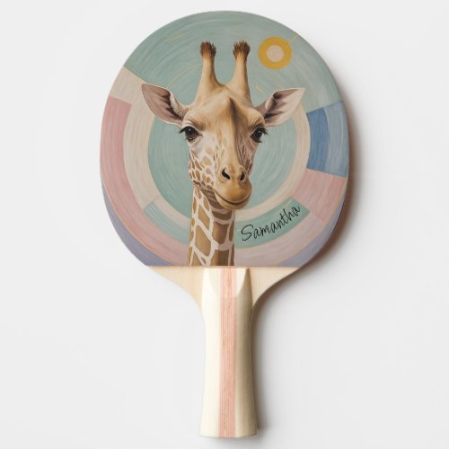 Gentle Giant Pastel Giraffe Ping Pong Paddle