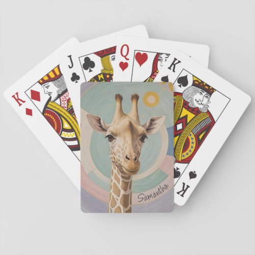 Gentle Giant Pastel Giraffe Poker Cards