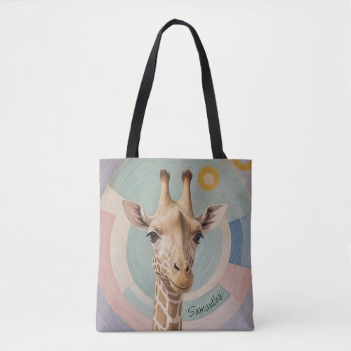 Gentle Giant Pastel Giraffe Tote Bag