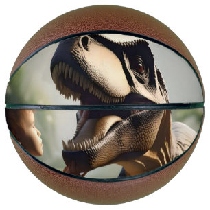 Gentle Giant: The Friendly T-Rex Who Loves a Pat Basketball