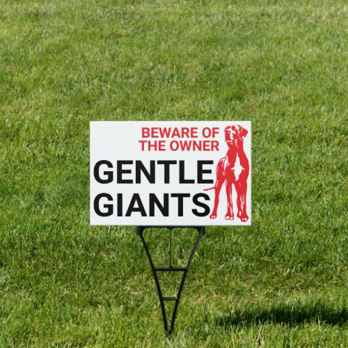 Gentle Giant Warning Sign