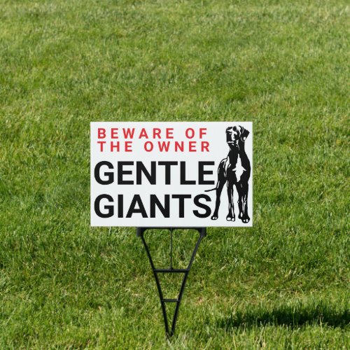 Gentle Giant Warning Sign
