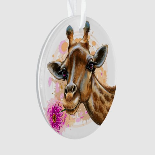 Gentle Giraffe Acrylic Ornament