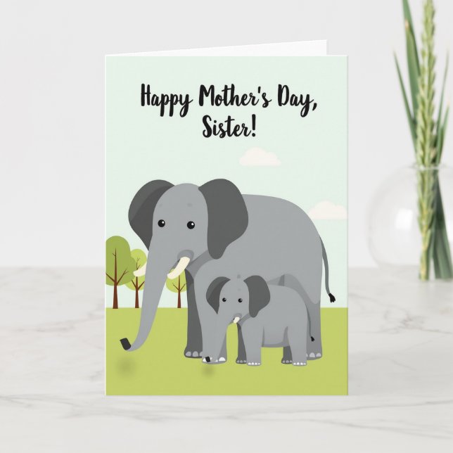Gentle Grey Mothers Day Card (Front)
