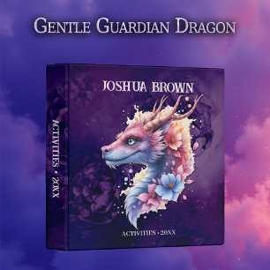 Gentle Guardian Dragon.  3 Ring Binder