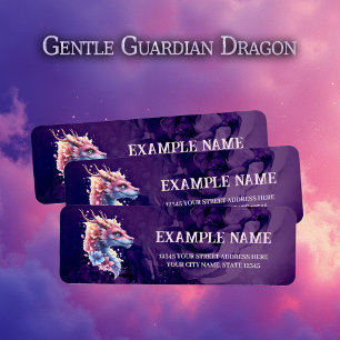 Gentle Guardian Dragon. Label