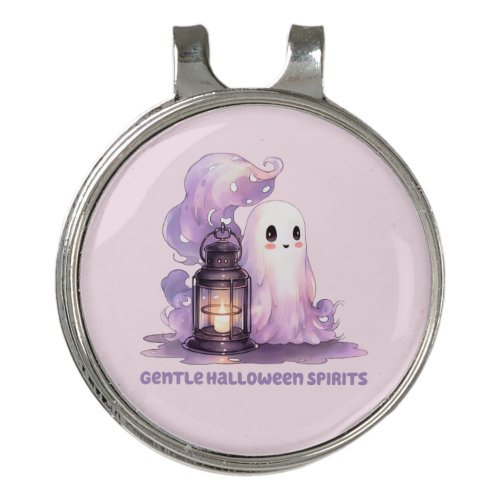 Gentle Halloween Spirits Golf Hat Clip