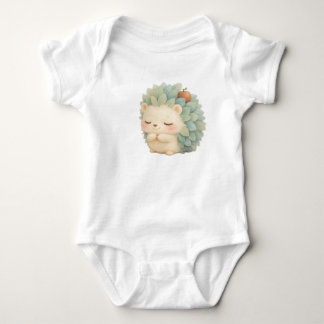 Gentle Hedgehog – Soft Watercolor Kawaii Toddler I Baby Bodysuit