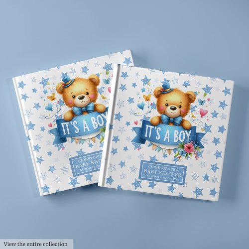 Gentle It’s a Boy Guest Book for Baby Shower Fun
