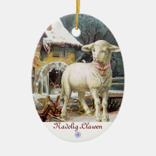 Gentle Lamb Christmas Ornament