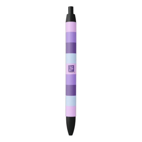 Gentle Lavender Dreams Color Palette Monogram Blue Ink Pen