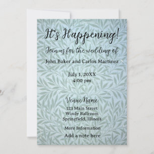 Gentle Leaves Wedding Invitation