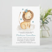 Gentle Lion Virtual Baby Shower Invitation (Standing Front)
