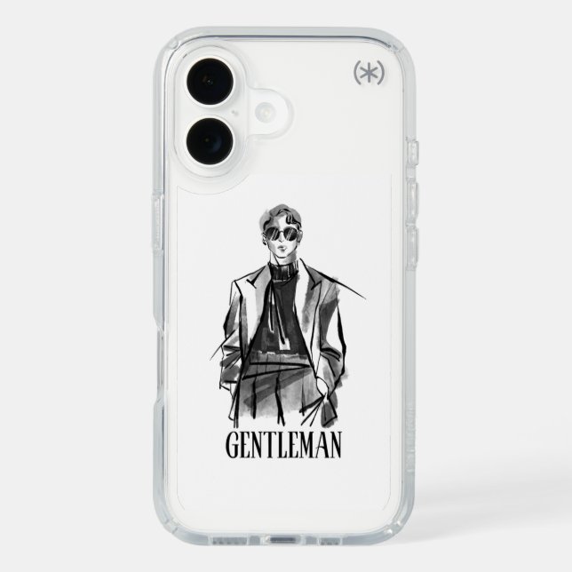 Gentle man  speck iPhone case (Front)