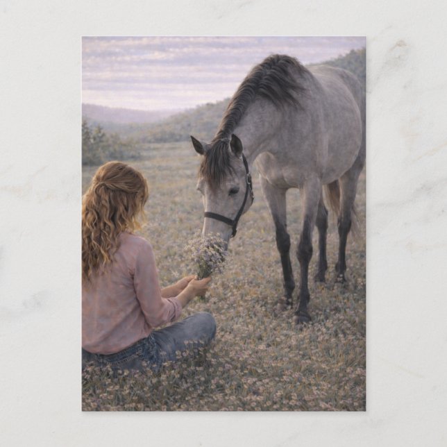 Gentle Meadow | Horse Art | Postcard (Front)