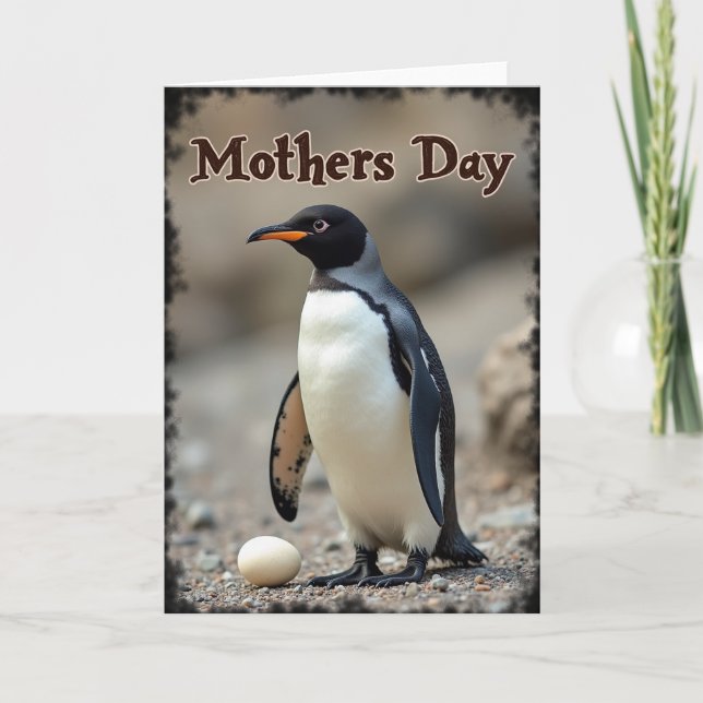 Gentle Mothers Day Bird Egg Card (Front)