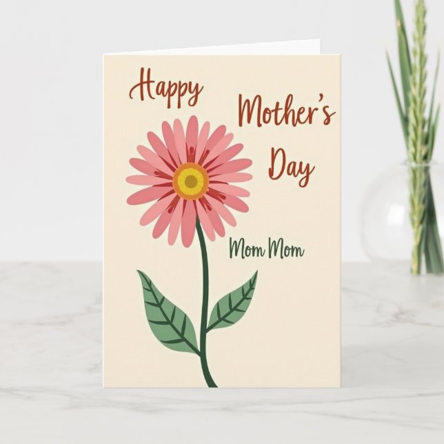 Gentle Mothers Day Bloom Card (Front)