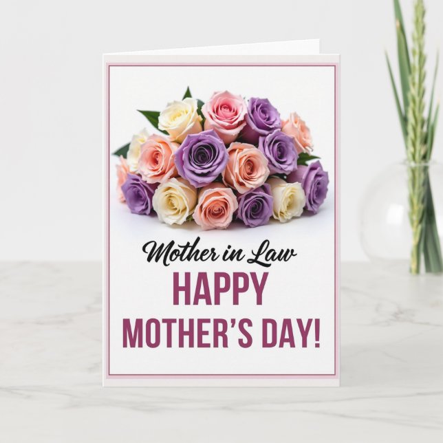 Gentle Mothers Day Blooms Card (Front)