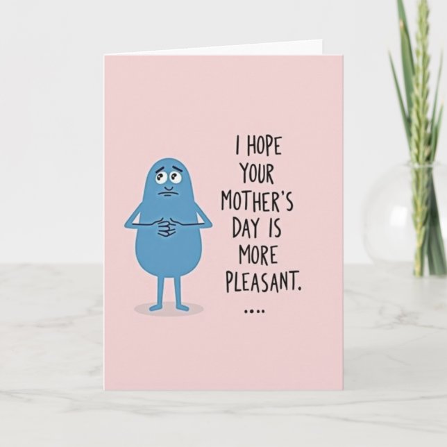 Gentle Mothers Day Blue Friend Card (Front)