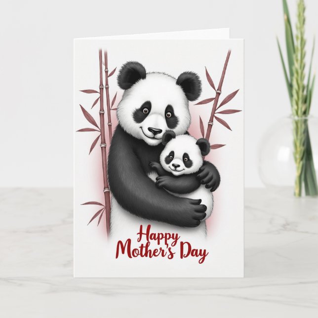 Gentle Mothers Day Embrace Card (Front)