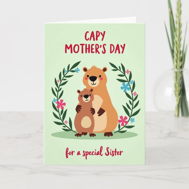 Gentle Mothers Day Hug Card (Front)