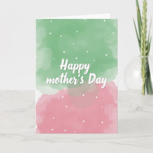 Gentle Mothers Day Pastel Card (Front)