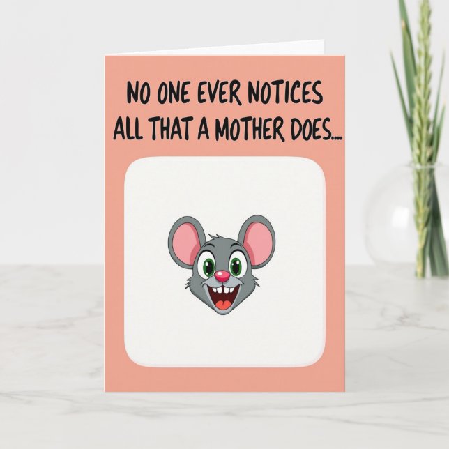 Gentle Mothers Day Smile Card (Front)