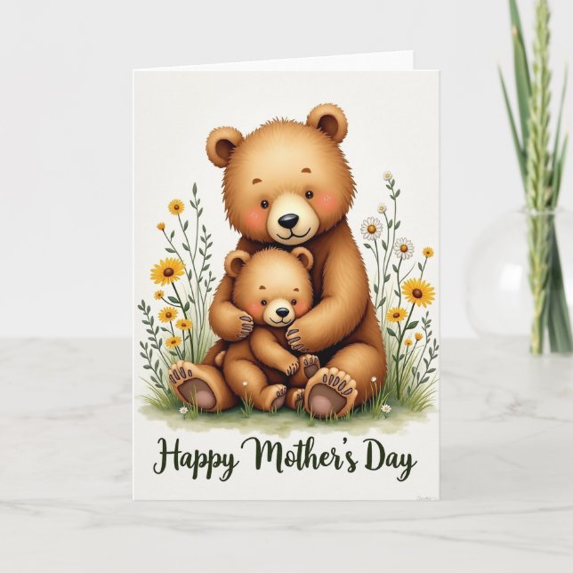 Gentle Mothers Love Bears Card (Front)